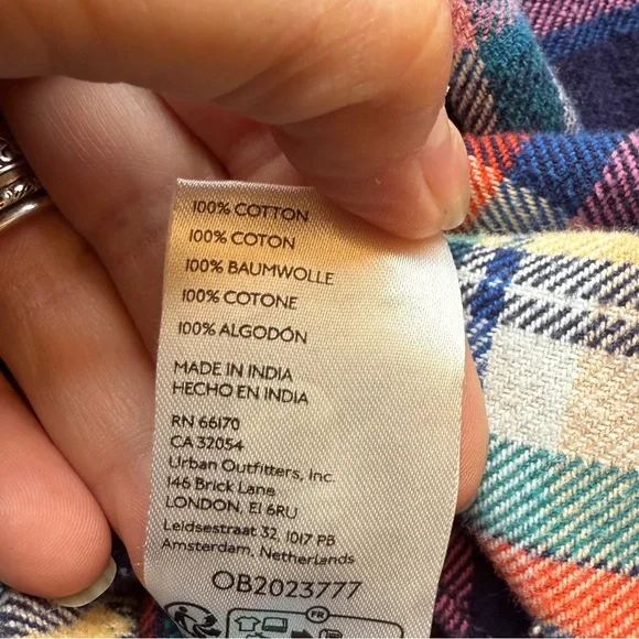 Free People Girl Meets Boy Plaid Shirt - Picture 8 of 8